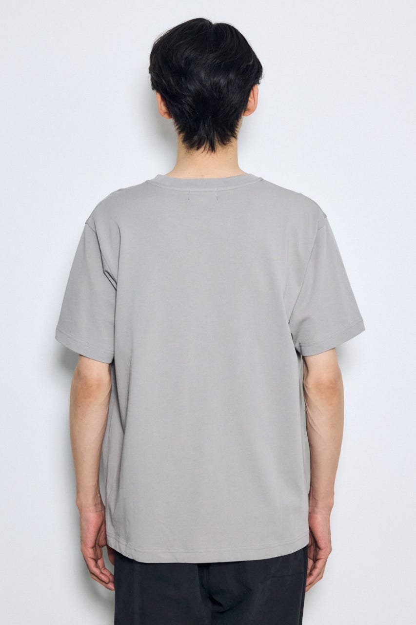 引き揃え天竺ポケットTシャツ GRY M