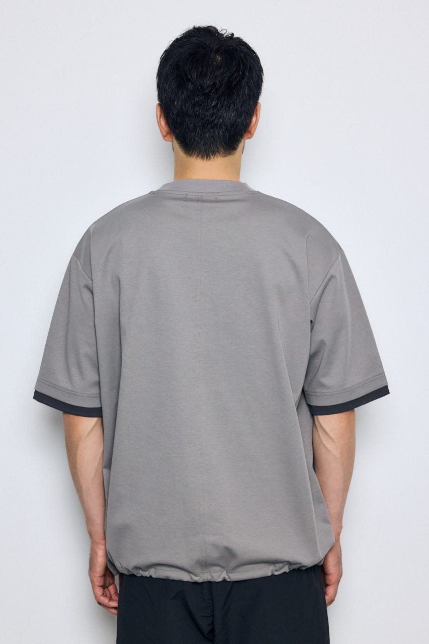 配色ポケットトップス GRY M