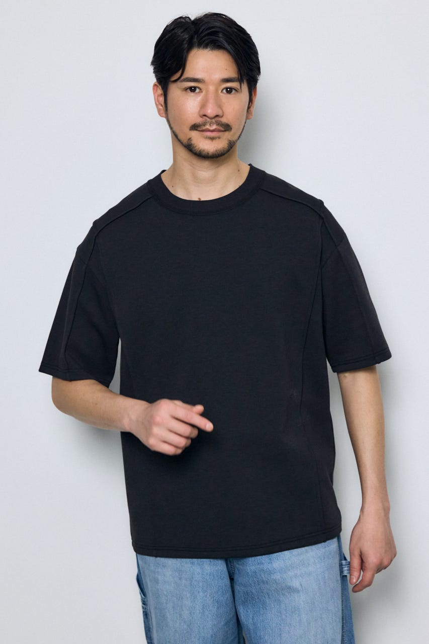 ポンチ切り替えデザイントップス BLK M