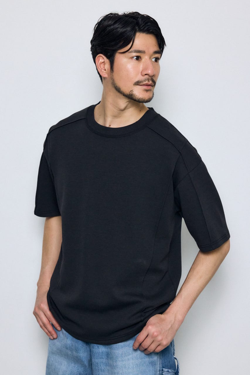 ポンチ切り替えデザイントップス BLK M