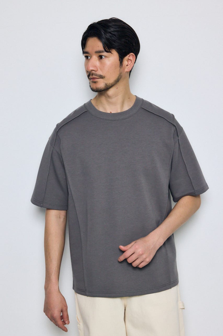 ポンチ切り替えデザイントップス GRY M