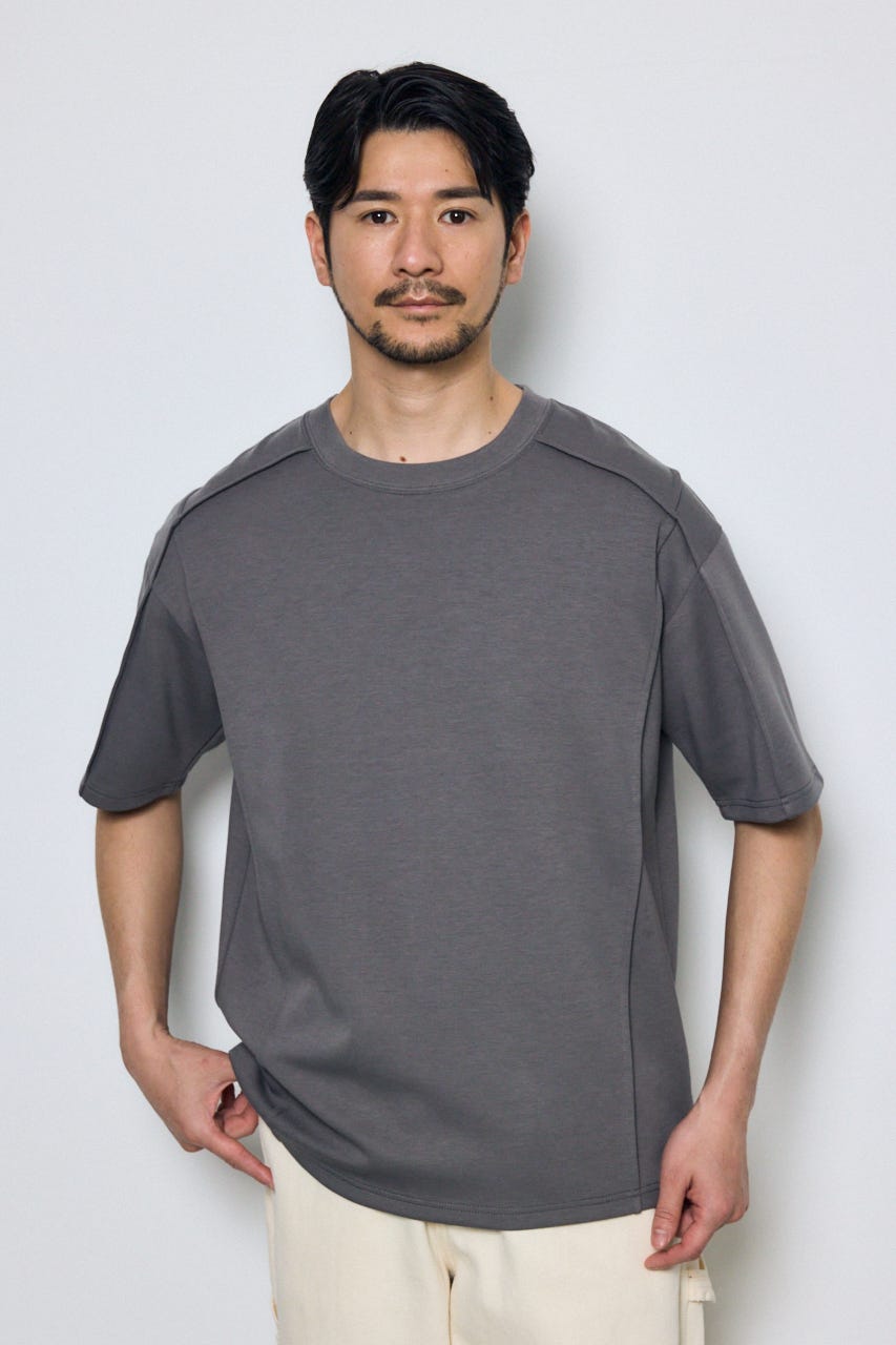 ポンチ切り替えデザイントップス GRY M