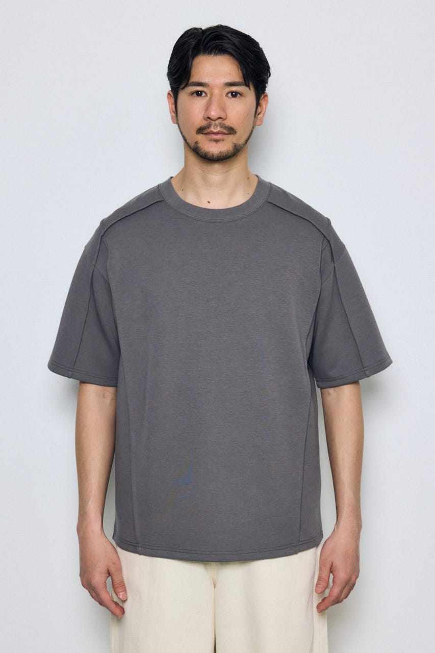 ポンチ切り替えデザイントップス GRY M