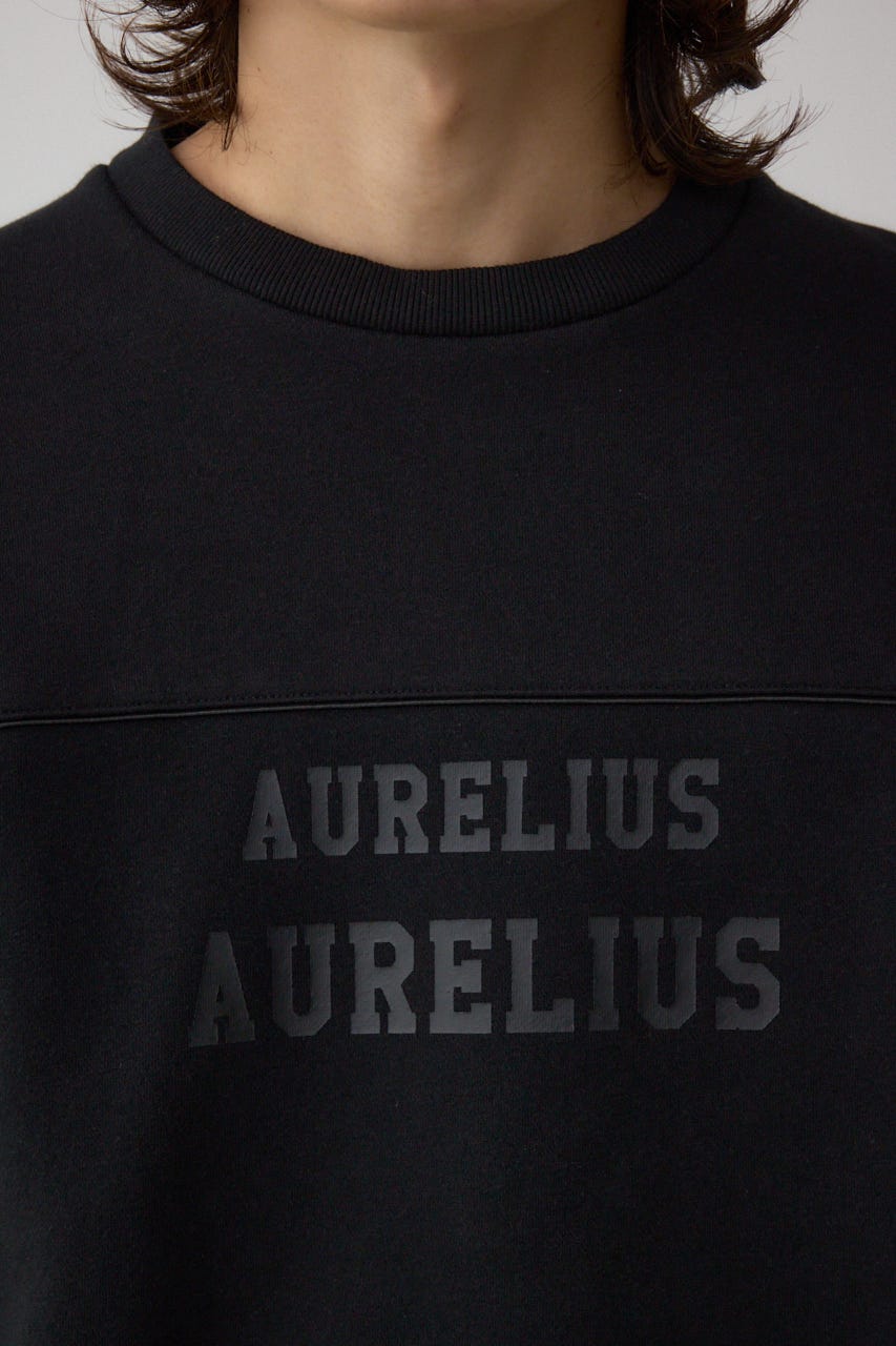 裏起毛パイピングデザイントップス BLK M