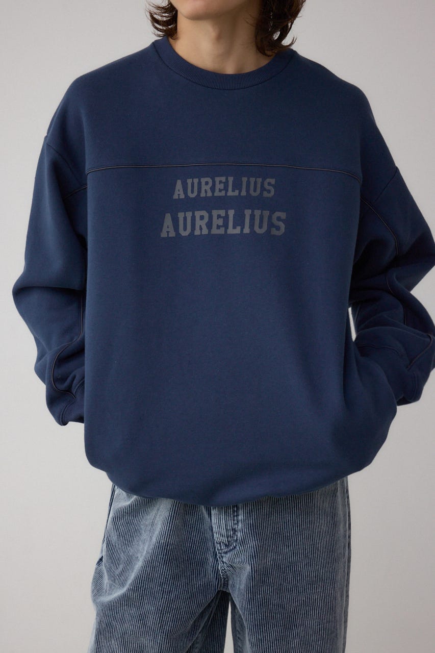 裏起毛パイピングデザイントップス D/NVY L