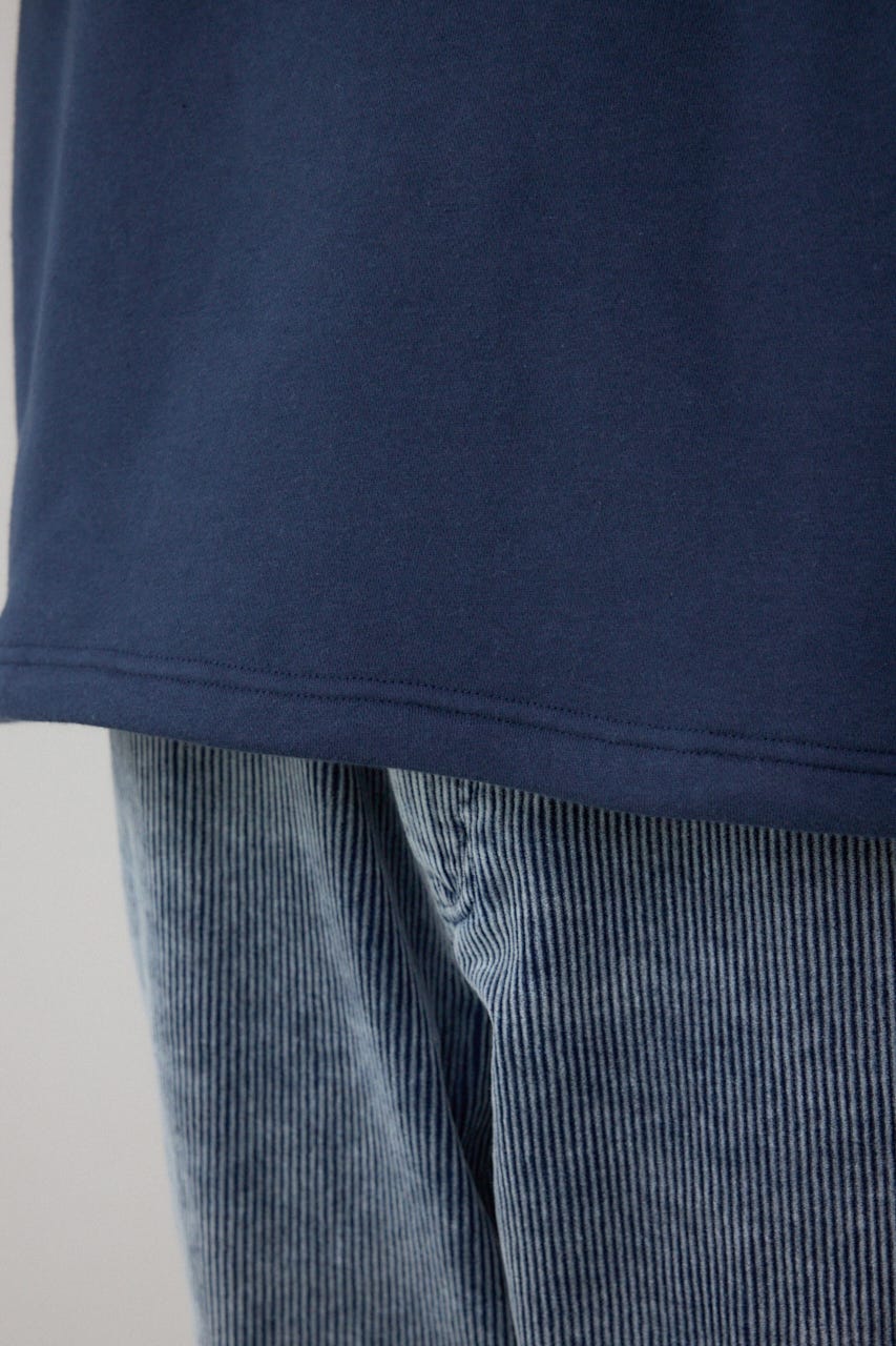 裏起毛パイピングデザイントップス D/NVY L