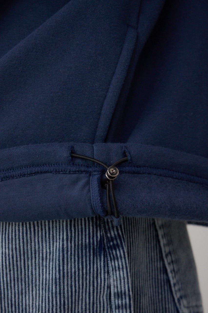 裏起毛パイピングデザイントップス D/NVY L