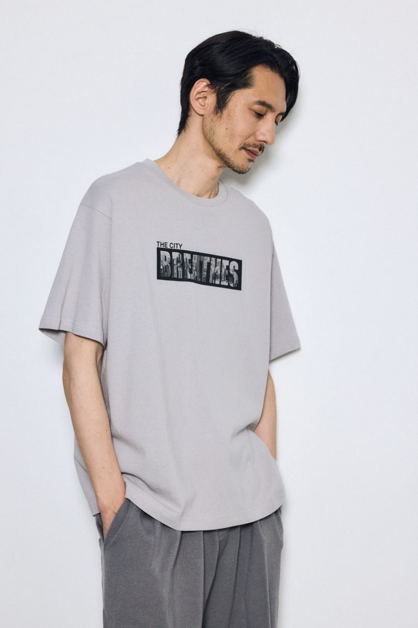 ボックスロゴTシャツ L/GRY L
