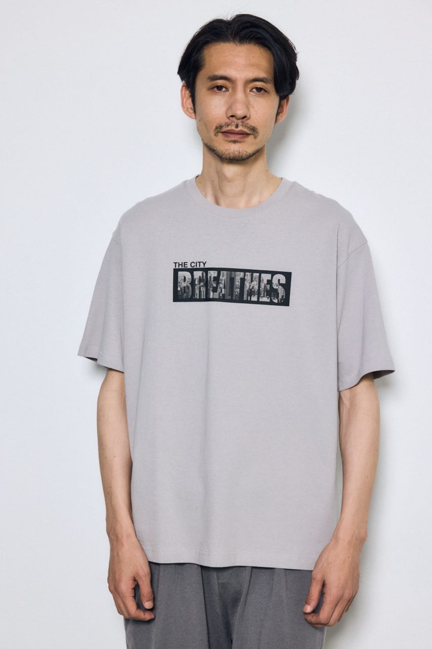 ボックスロゴTシャツ L/GRY L