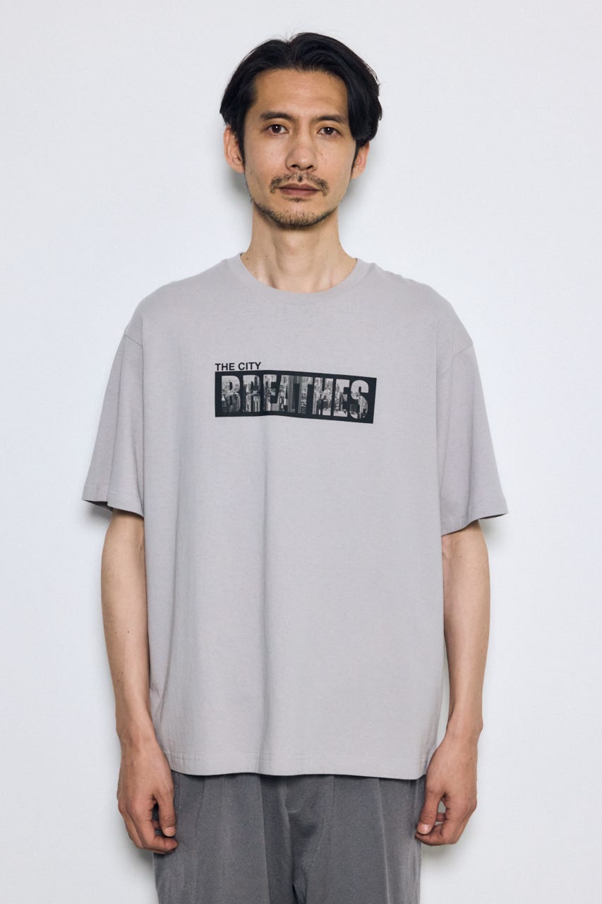 ボックスロゴTシャツ L/GRY L