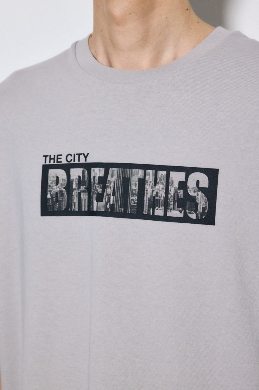 ボックスロゴTシャツ L/GRY L