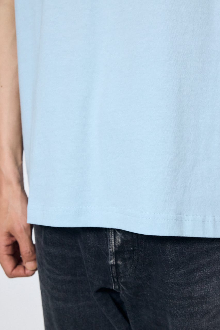 ボックスロゴTシャツ SAX L