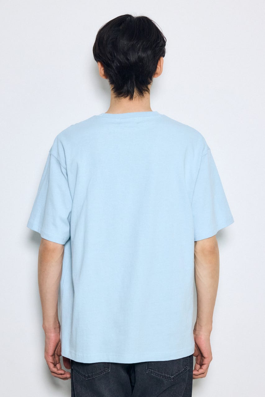 ボックスロゴTシャツ SAX L
