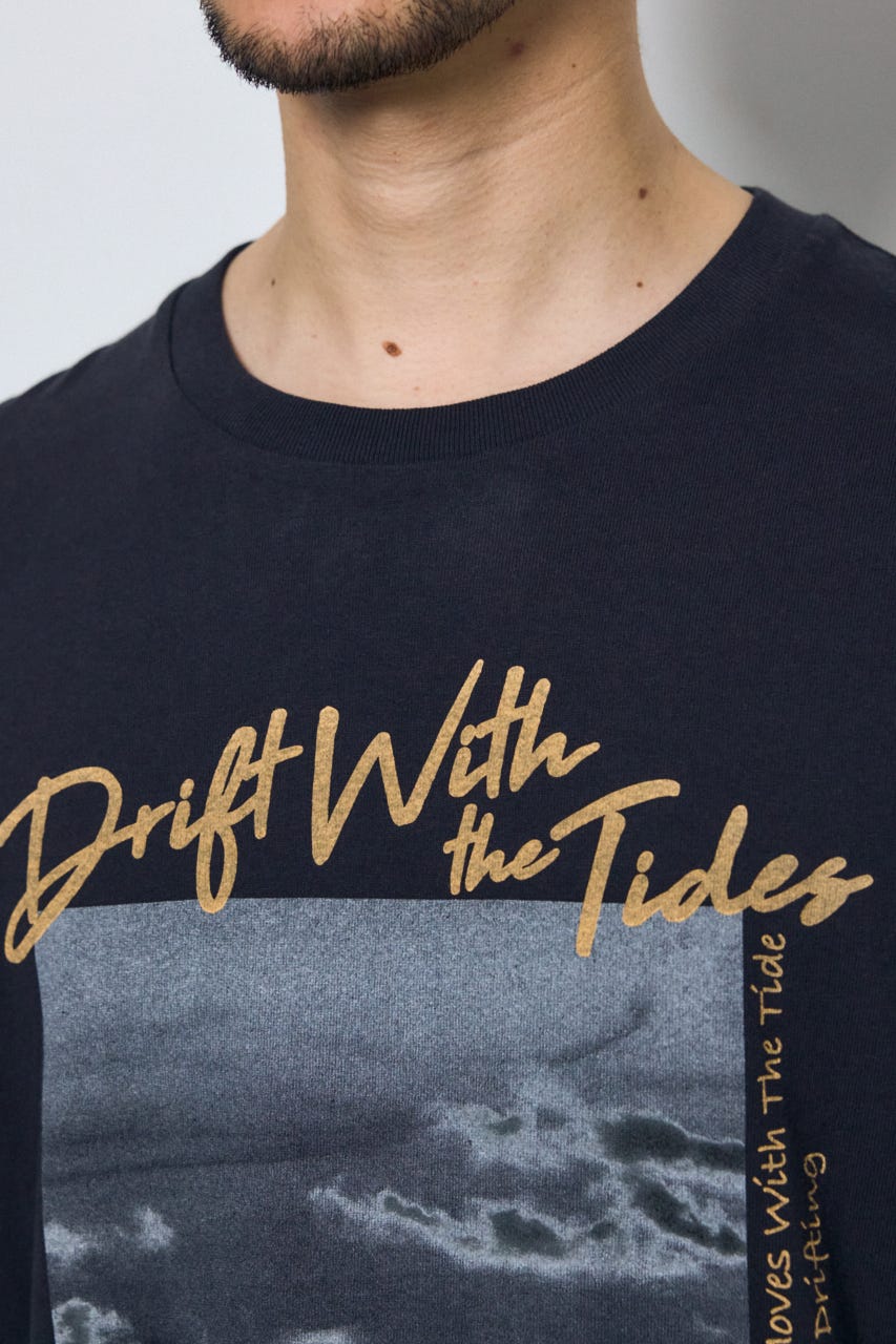 サーフフォトTシャツ BLK L