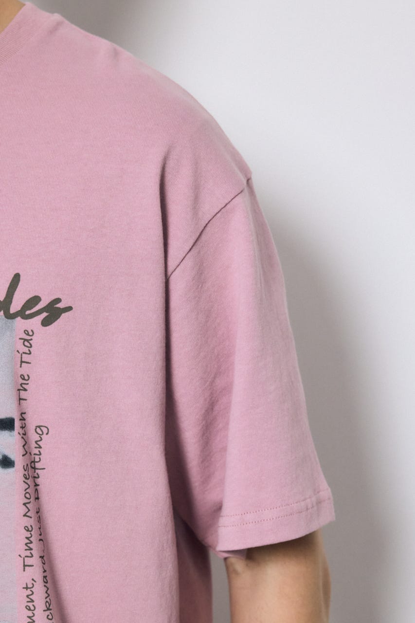 サーフフォトTシャツ PNK M