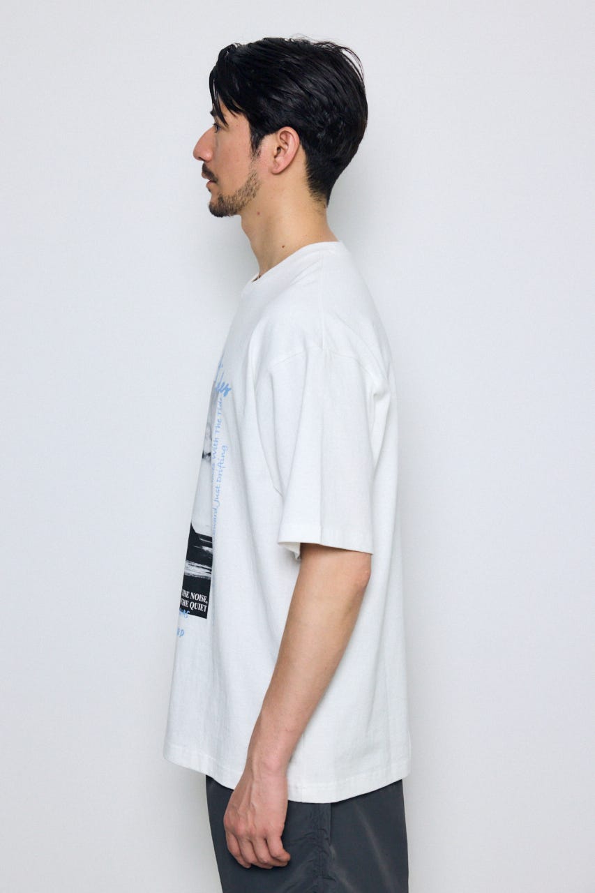 サーフフォトTシャツ WHT L