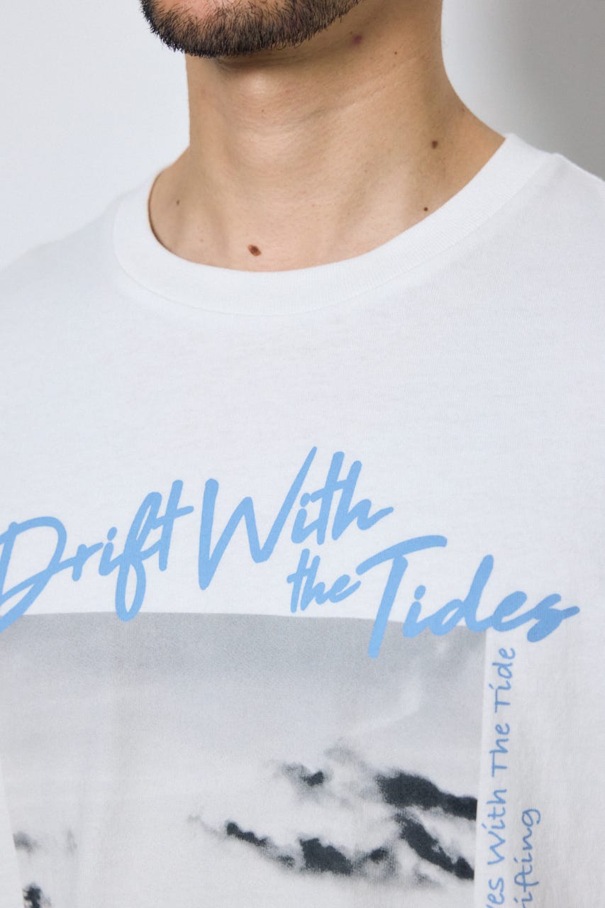 サーフフォトTシャツ WHT L