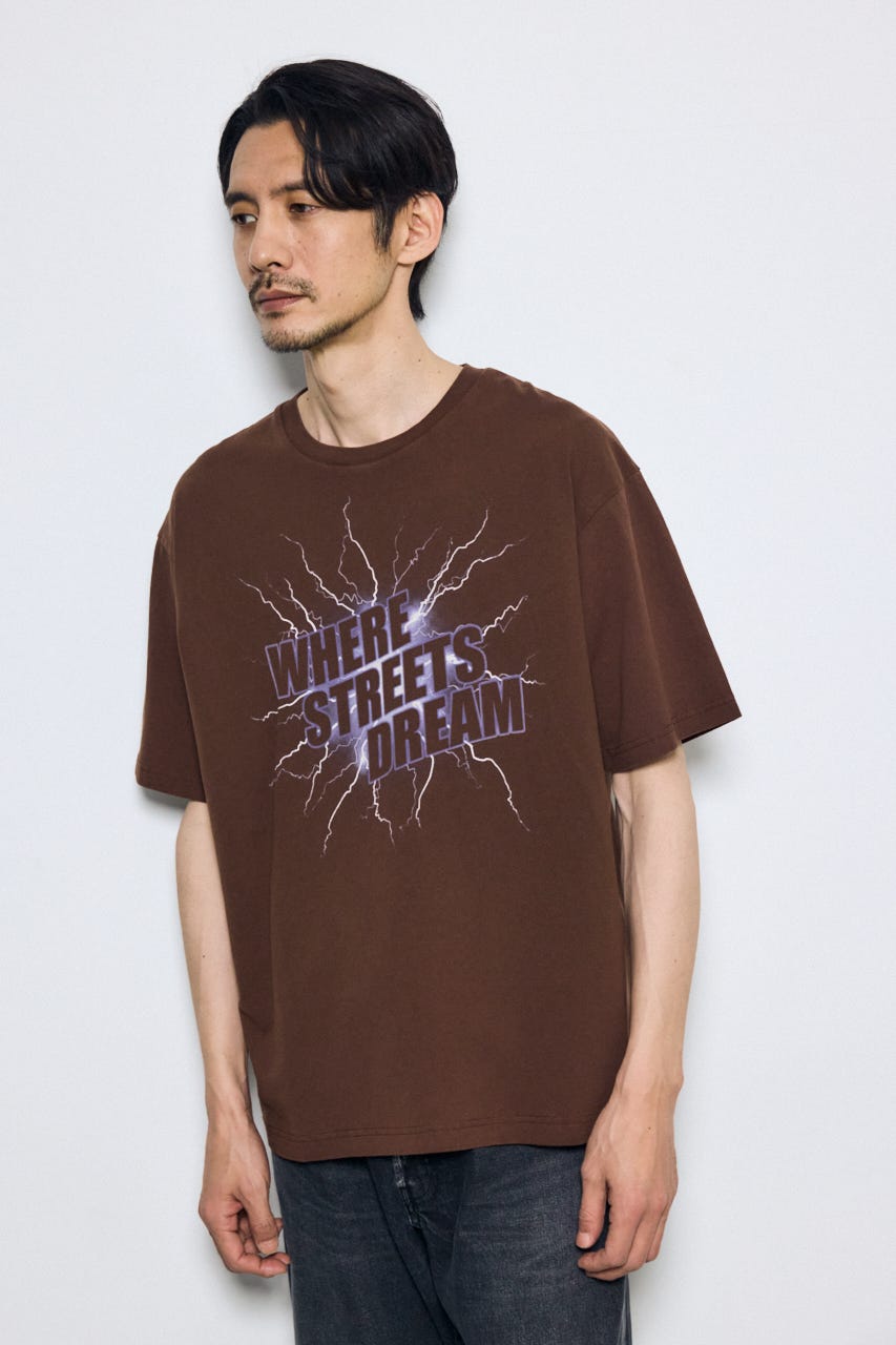 ライトニングTシャツ BRN S