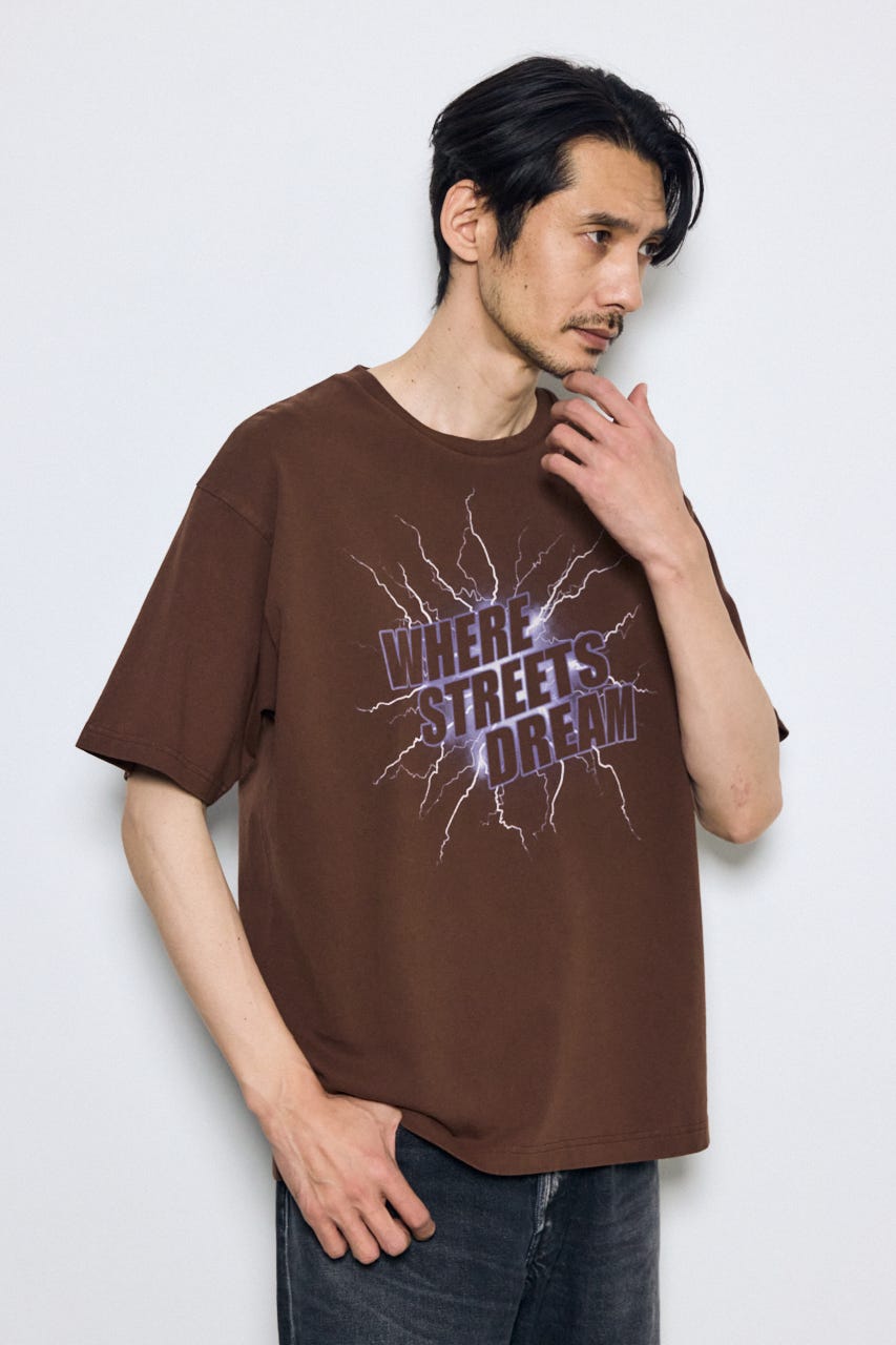 ライトニングTシャツ BRN S