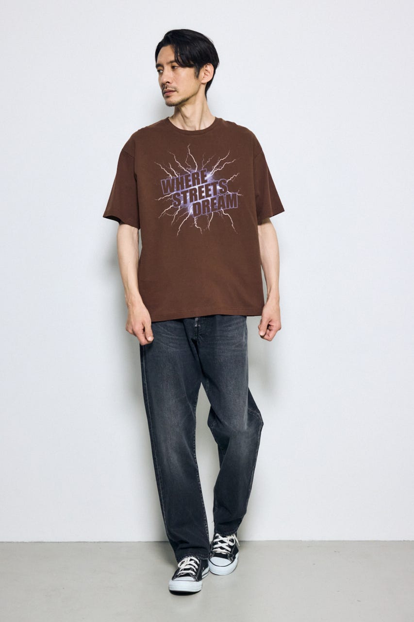 ライトニングTシャツ BRN S