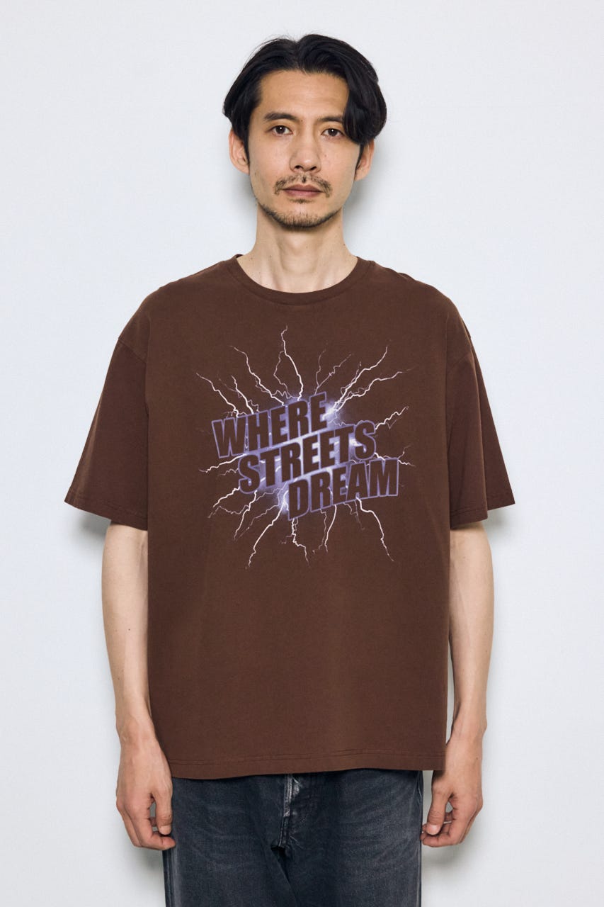 ライトニングTシャツ BRN S