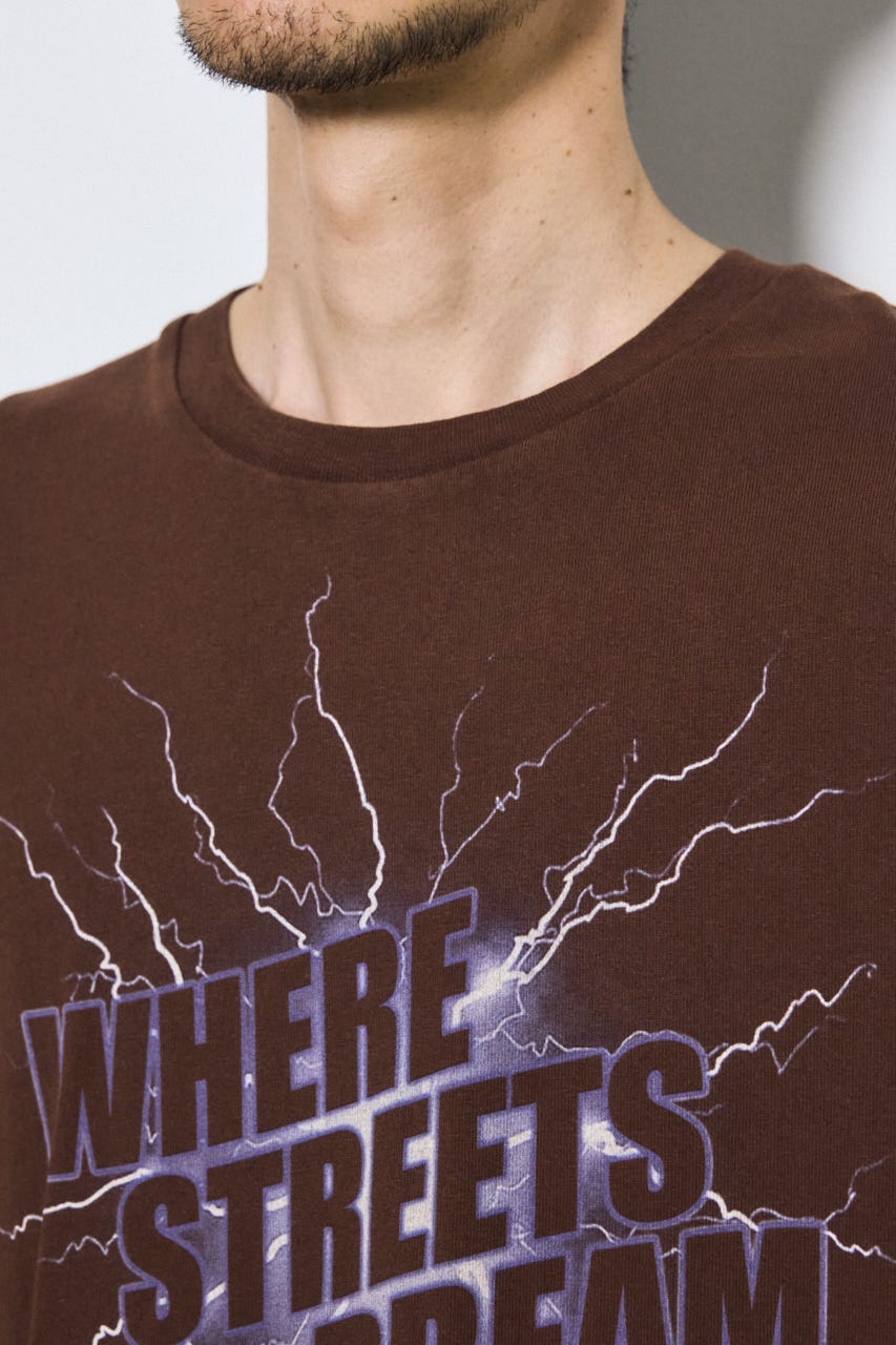 ライトニングTシャツ BRN S