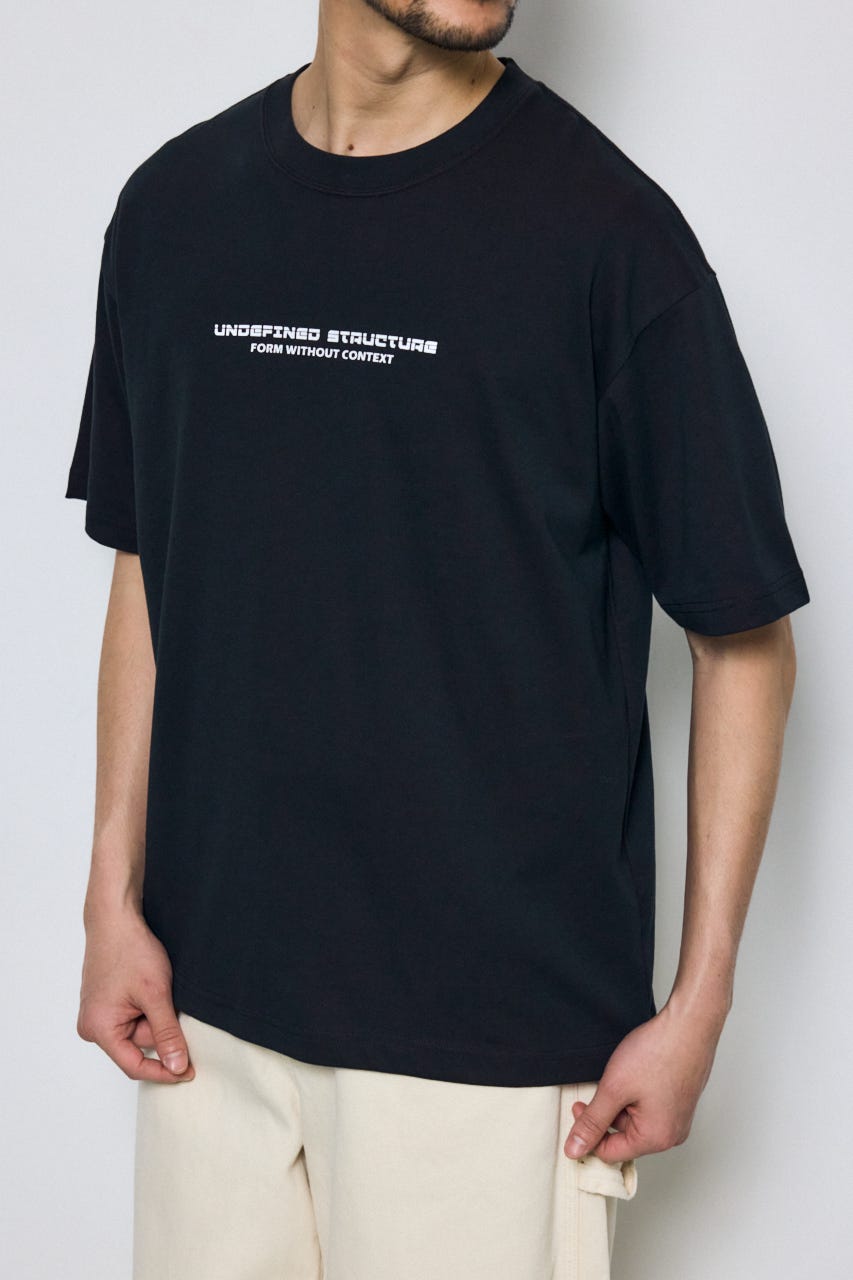 配色メッシュロゴTEE BLK L