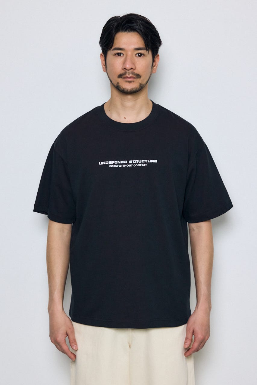 配色メッシュロゴTEE BLK L