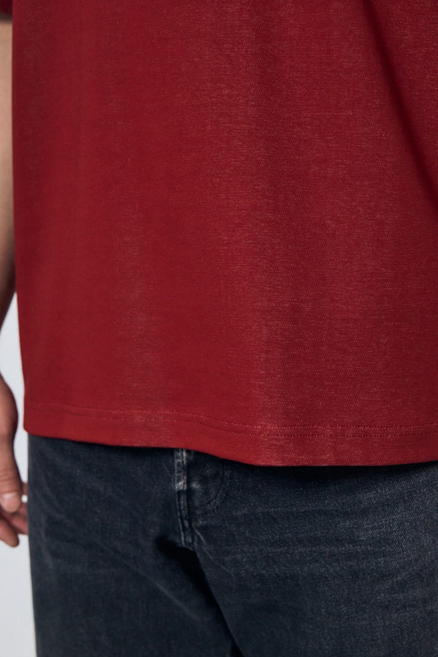 配色メッシュロゴTEE RED M