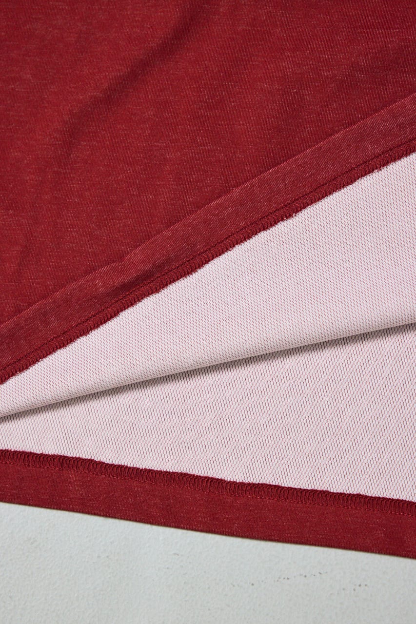 配色メッシュロゴTEE RED M