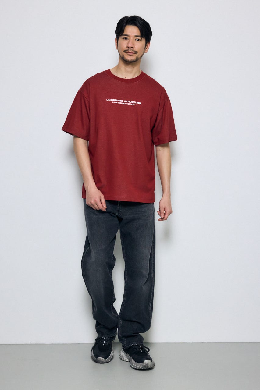 配色メッシュロゴTEE RED M