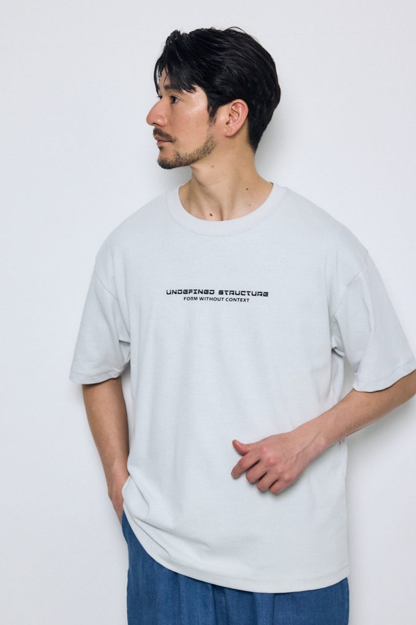 配色メッシュロゴTEE WHT M