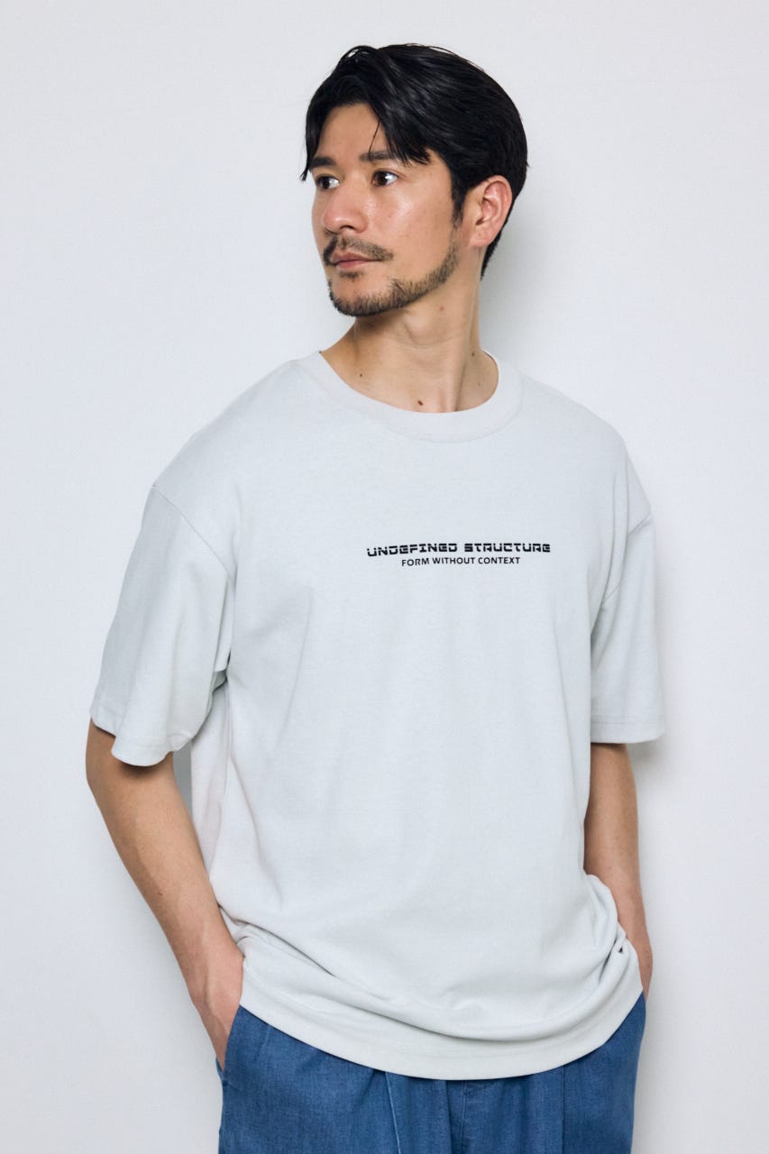 配色メッシュロゴTEE WHT M
