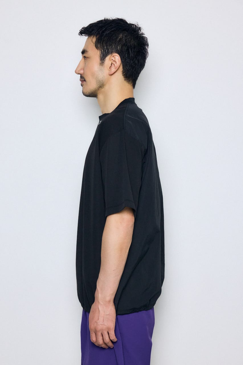 布帛ドッキングトップス BLK S