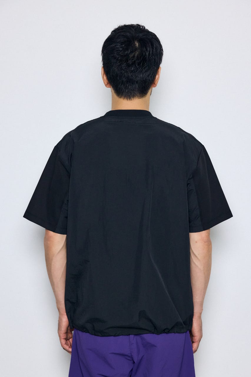 布帛ドッキングトップス BLK S