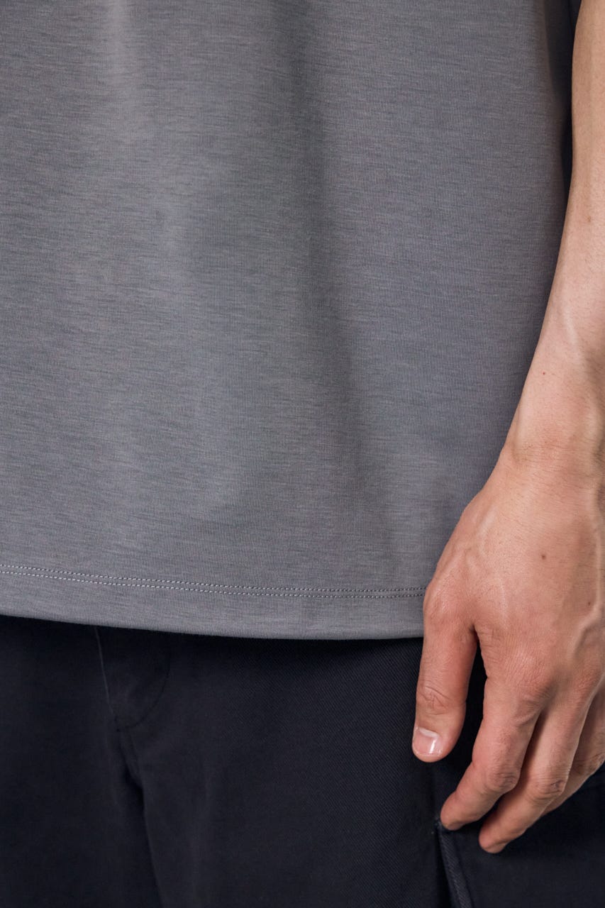 布帛ドッキングトップス GRY M