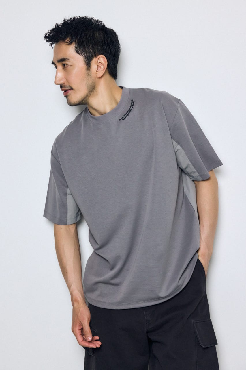 布帛ドッキングトップス GRY M