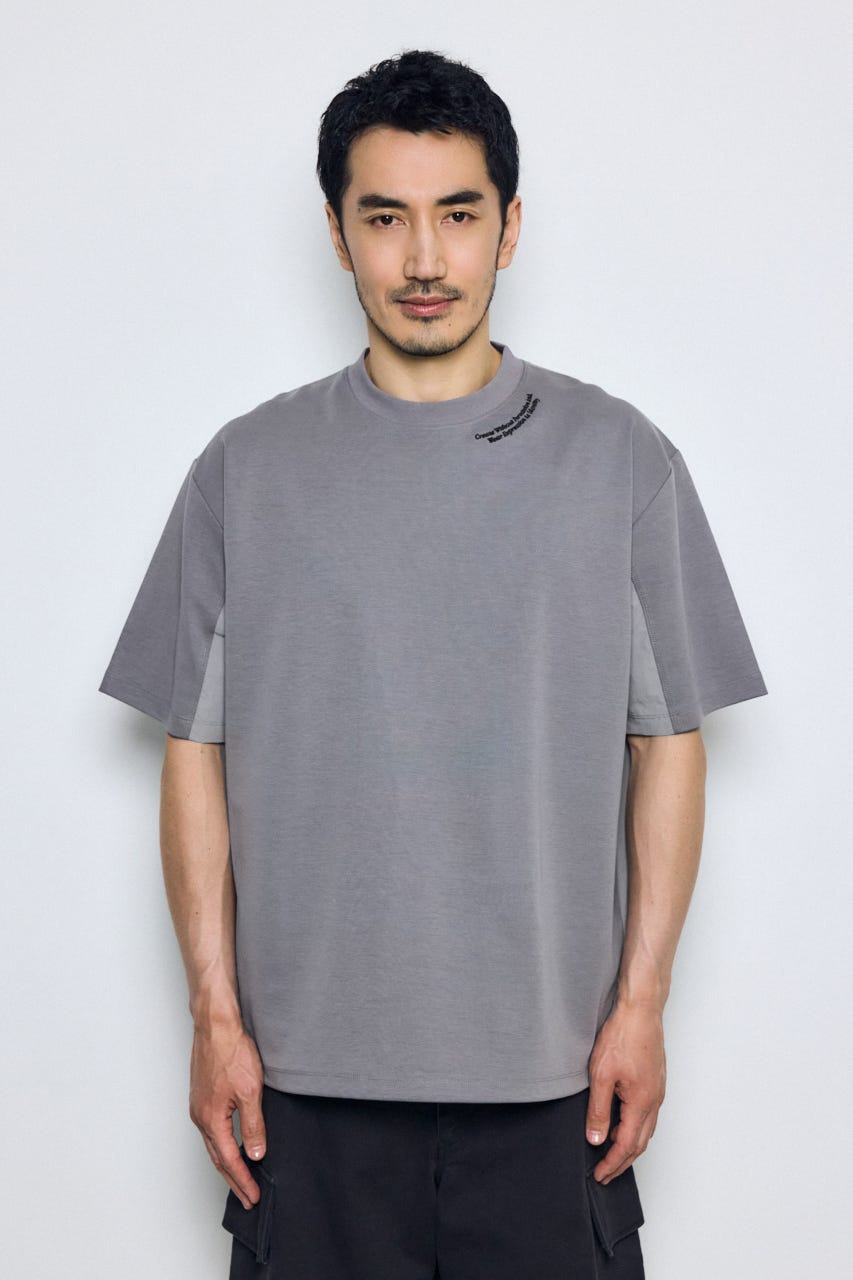 布帛ドッキングトップス GRY M