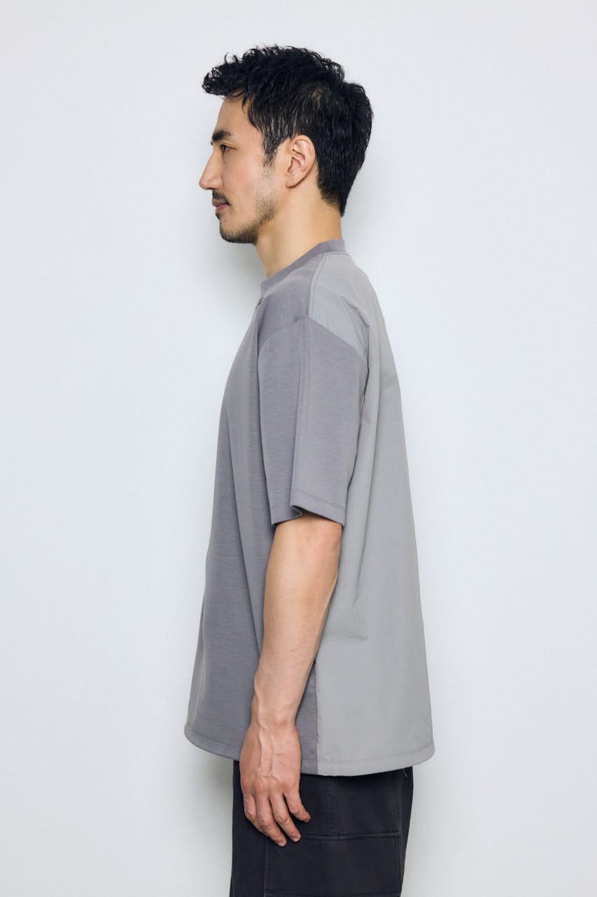 布帛ドッキングトップス GRY M