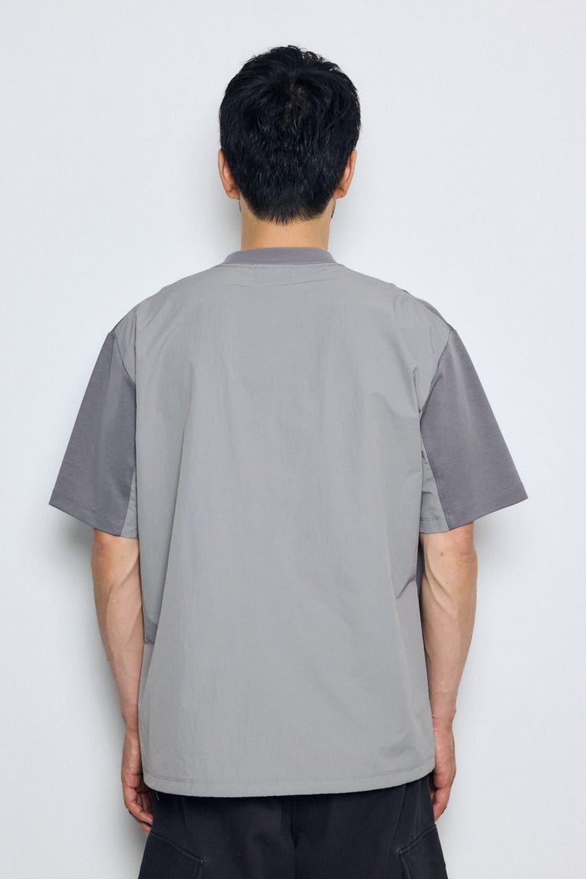布帛ドッキングトップス GRY M