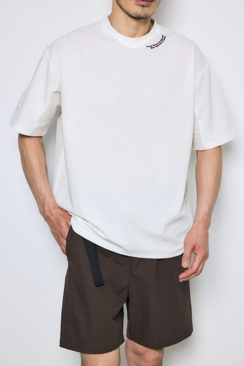 布帛ドッキングトップス O/WHT S