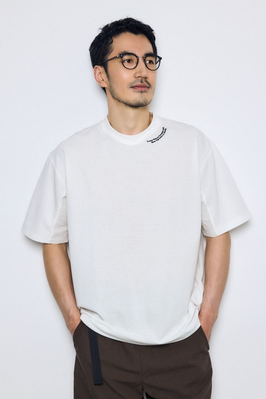 布帛ドッキングトップス O/WHT S