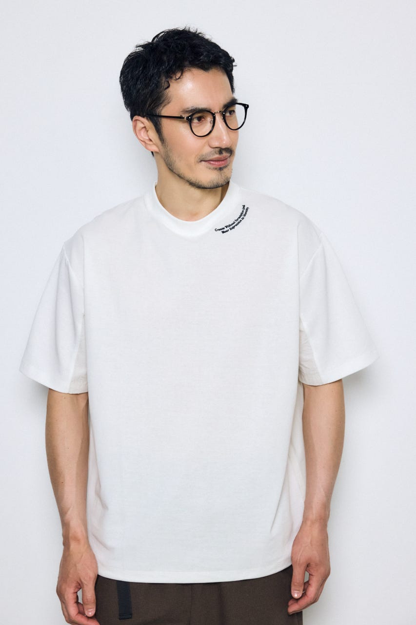 布帛ドッキングトップス O/WHT S