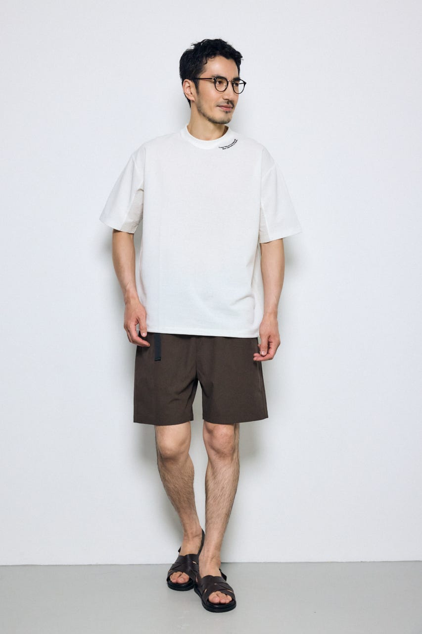 布帛ドッキングトップス O/WHT S