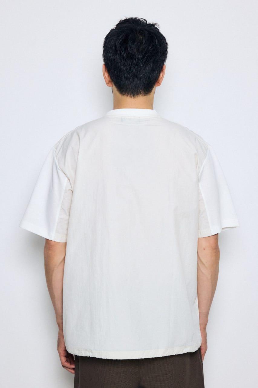 布帛ドッキングトップス O/WHT S