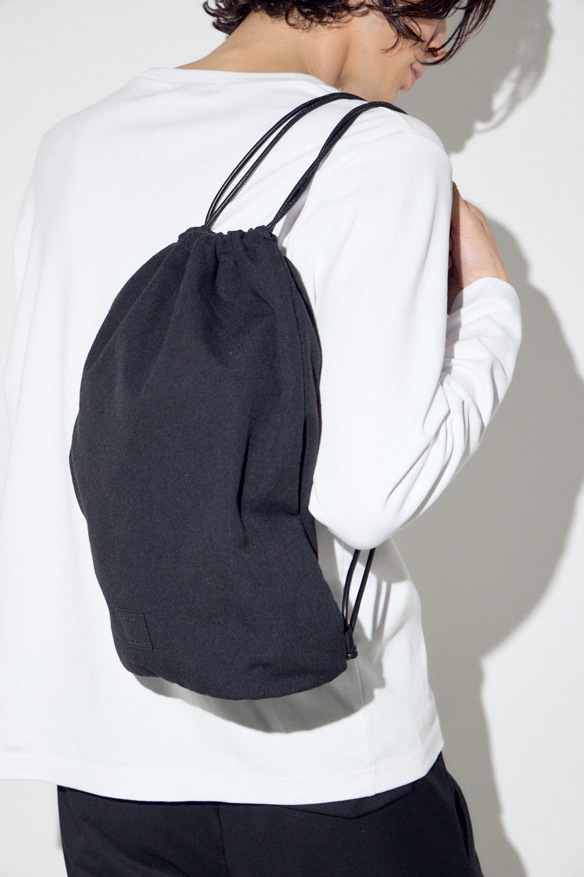 アップリケナップサック BLK FREE