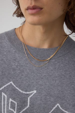 2連チェーンネックレス