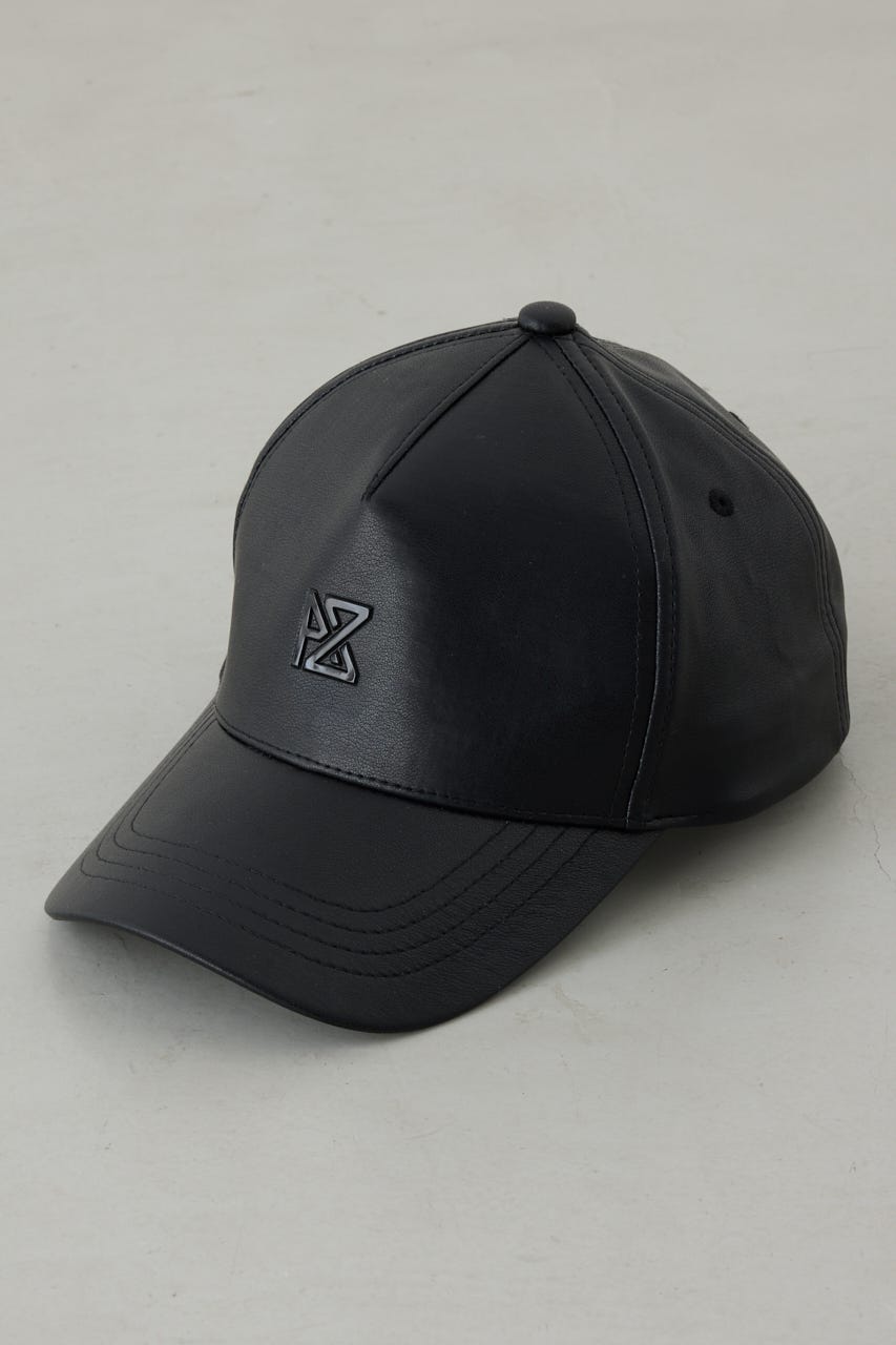 合皮ロゴキャップ BLK FREE