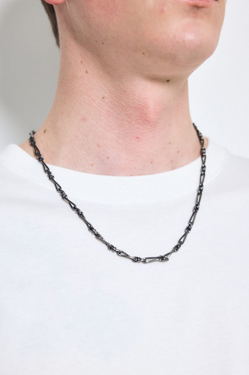 ミディアムチェーンネックレス BLK FREE