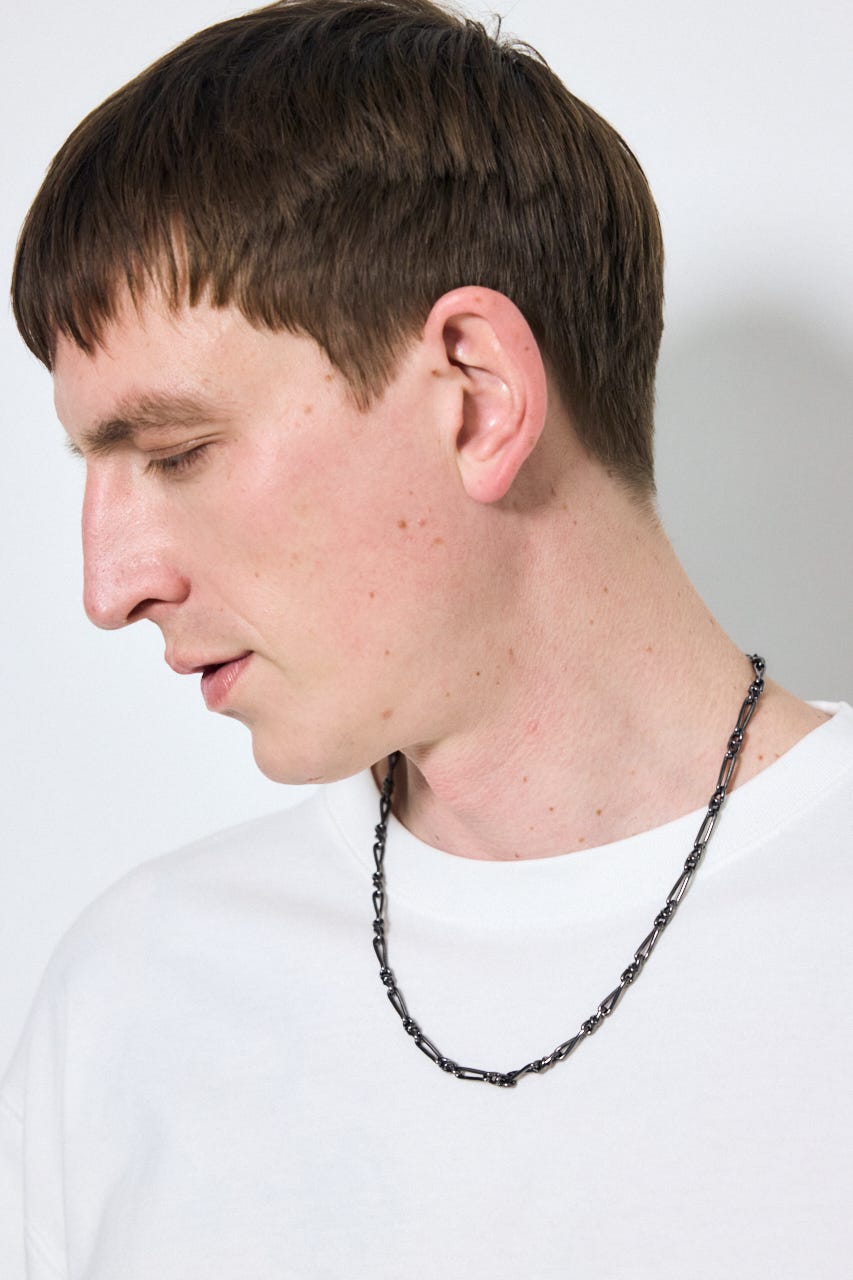 ミディアムチェーンネックレス BLK FREE